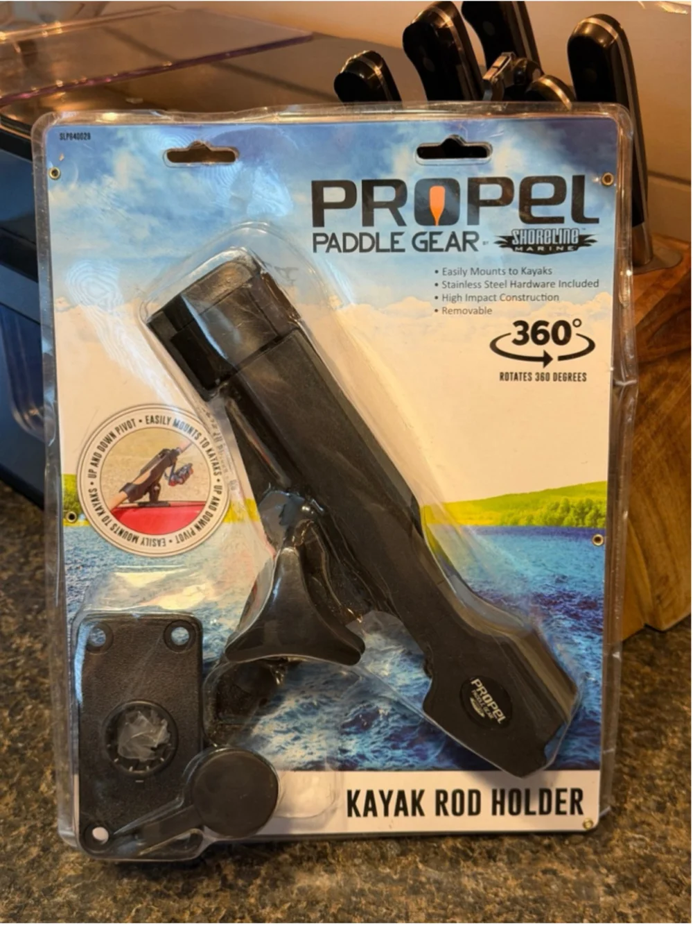 NEW Shoreline Marine Propel Paddle Gear Flush Mount Kayak Rod Holder w/Hardware